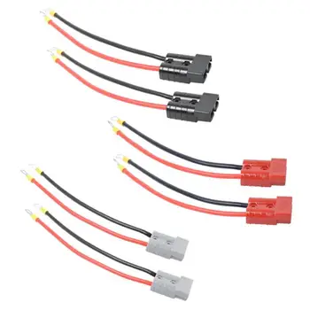 

1 Pair 50A 600V Power Plug Battery Connectors+ Wires with Terminals Car Electronics Accessories Power Plugs High Quality Parts