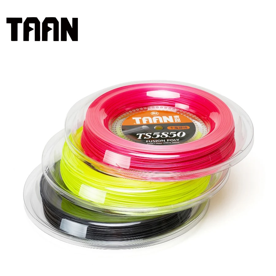 1 Roll Taan Tt5850 Tennis String 1.20mm Ten Fusion Poly Cyclo Decagonal