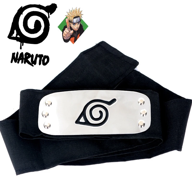 Аниме повязка Naruto Косплей-костюм Akatsuki модная повязка на голову с героями мультфильмов аксессуары подарок для детей и взрослых