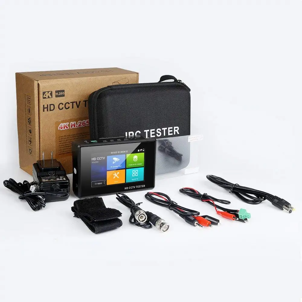 Wsdcam Новые 4 дюйма наручные CCTV HD Камера тестер H.265 4K IP 8MP TVI 4MP CVI 5MP AHD DVR аналоговый 5-в-1 CCTV тестер для контроля уровня сахара в крови с WI-FI