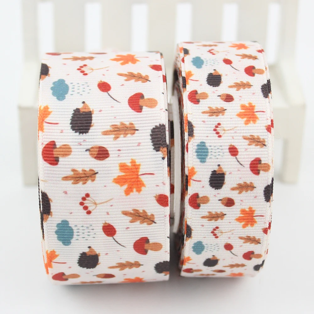 forest animal printed grosgrain ribbon (1)