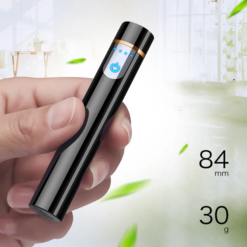 Металлическая зажигалка miniUSB для зарядки прикуриватель гаджет