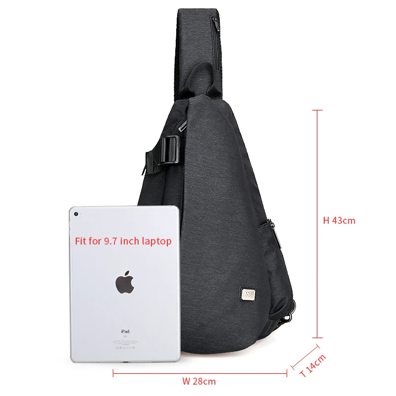 علامة رايدن القادمون الجدد USB تصميم عالية قدرة حقيبة صدر للرجال الرجال Crossbody حقيبة دعوى ل 9.7 بوصة سادة المياه طارد حقيبة كتف علامة رايدن القادمون الجدد USB تصميم عالية قدرة حقيبة صدر للرجال الرجال Crossbody حقيبة دعوى ل 9.7 بوصة سادة المياه طارد حقيبة كتف