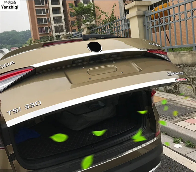  for 2017 2018 skoda kodiaq car rearguards trunk rear tail box trim back rear trunk Protection sequi