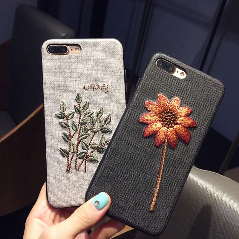 Newest 3D handmade Embroidery Cases for iPhone X XR XSMAX