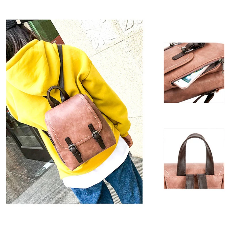 Zebella сумки для женщин 2018 PU кожаный мини маленький рюкзак женская сумка на плечо
