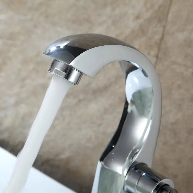 Billige FRÜHLING SOMMER Kalt wasser Becken Wasserhahn für Bad Einzigen Handgriff Waschbecken Waschbecken Chrom DLMP1001