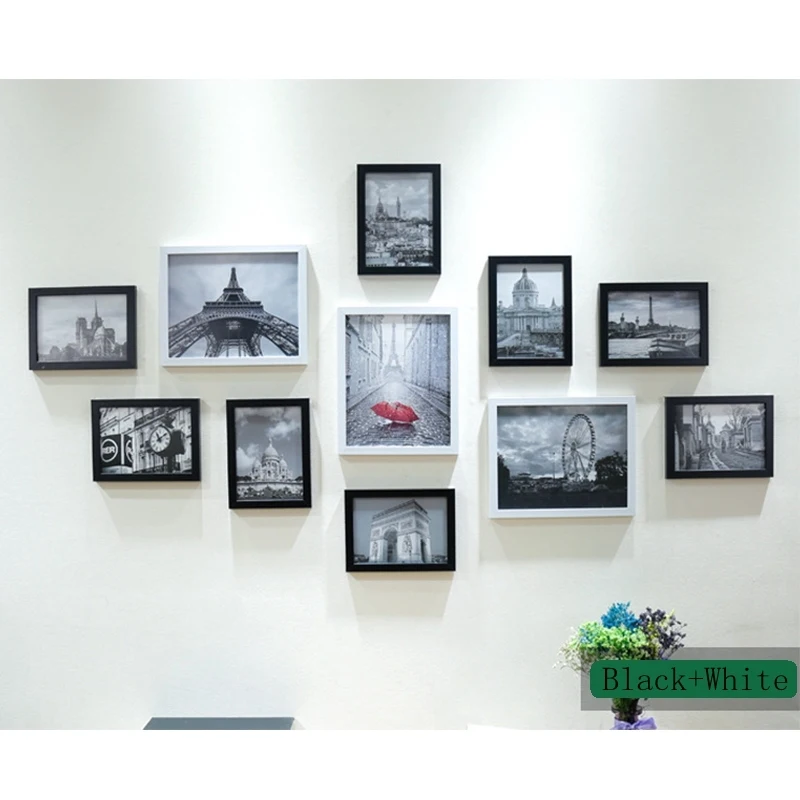 

1set Wall Hanging Photo Frame Modern Art Home Wedding Decor Family Picture Display For Hallway Bedroom Living Room Wall Decor