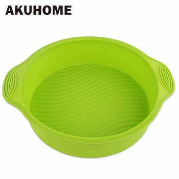 

Round Silicone Chiffon Cake Mold High Temperature Large Moon Cake Microwave Oven Baking Tools Household 10 Inch