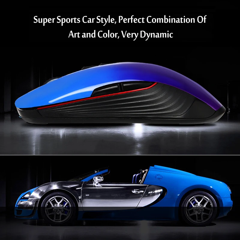 M600 Pro Rechargeable Wireless Gaming Mouse Optical LED 2.4GHz Computer Mouse with USB Receiver Silent Click 4 DPI 8 Buttons