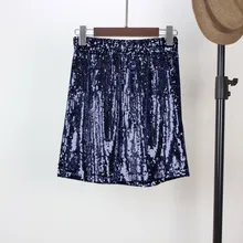 Женская мини-юбка с высокой талией, облегающая, с блестками, для вечеринки, женская, повседневная, короткая, блестящая, с блестками, сексуальная, для паба, женская, черная, белая