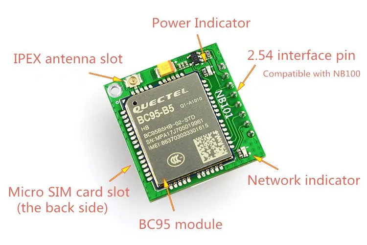 Jinyushi для BC95 BC95-B5 модуль NBIOT NB-IoT макетная плата небольшая системная плата в наличии БЕСПЛАТНАЯ ДОСТАВКА