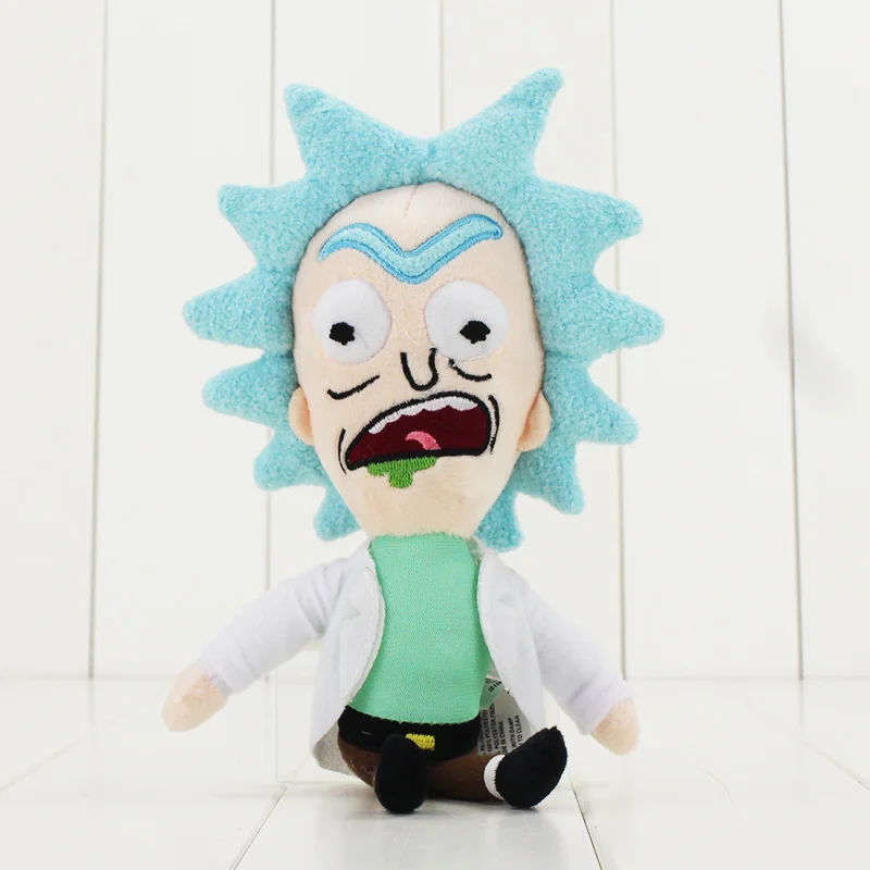 Милые плюшевые куклы Rick and Morty, 23 см, kawaii Q, мягкие куклы, подарок на Рождество и день рождения для детей