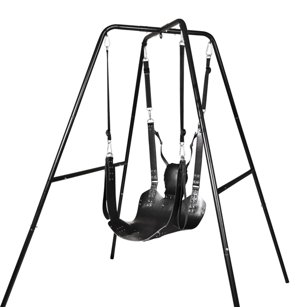  Flirt Essential Sex Furnitures Quality Leather Iron Tube Sling Sex Hammock Leather Bed Hammock Bond