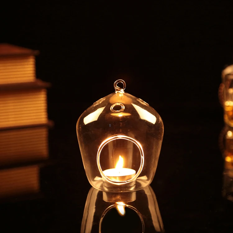 2015 Arrival ! mongolian House shape Glass Bauble Candle holders