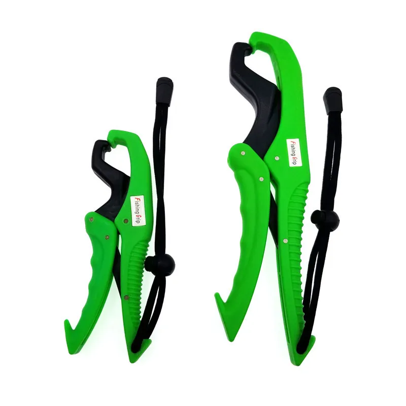 

9inch Practical Fishing Lip Grip Plastic Fish Catcher Tools Holder Floating Grabber With anti-Lost Rope Color Optional