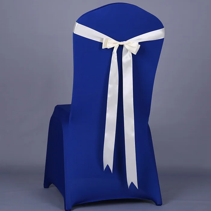 LOVRTRAVEL 40 шт./компл. ленты чехлы на кресла стрейч на свадьбу с бантом и повязка ткань для отельного стула Тао yi ремень ленты для свадебных стульев - Цвет: Бежевый