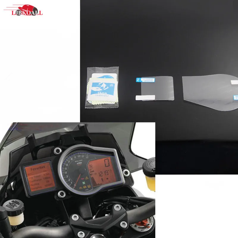 

1 Set Cluster Scratch Protection Film Screen Protector for KTM 1050 1190 1290 ADV GT Crystal Clear Premium TPU file