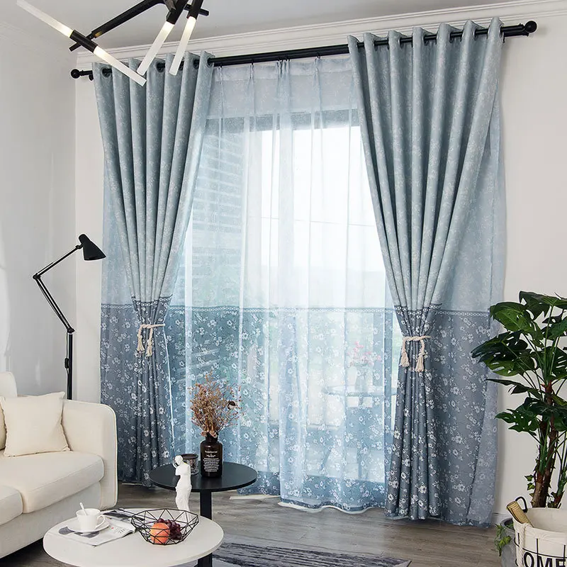 Cartoon Voile Blackout Curtains For Kids Room Window Curtains Tulle Sheer S6 Window Treatments Hardware Curtains Drapes Valances