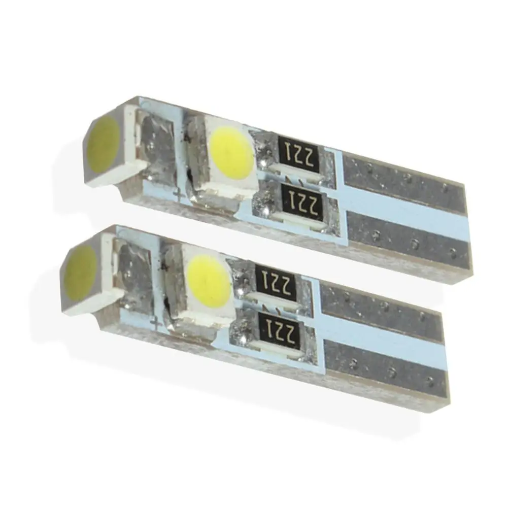 10 шт. 3528 3SMD T5 Автомобильный светодиодный клиновидный светильник лампа