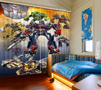 

Window Blackout Luxury 3D Curtains set For Bed room Living room Office Hotel Home Wall Decorative cartoon curtains