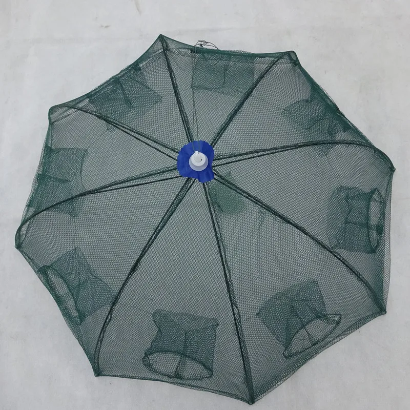 

4-12 hole fishing net folding portable casting net crayfish shrimp traps China net cage network 2019 new