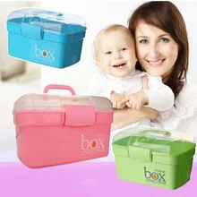 Многослойная маленький ребенок Еда контейнер медицинский кейс для хранения маленьких закуски конфеты коробка для печенья Семья первой помощи аптечке