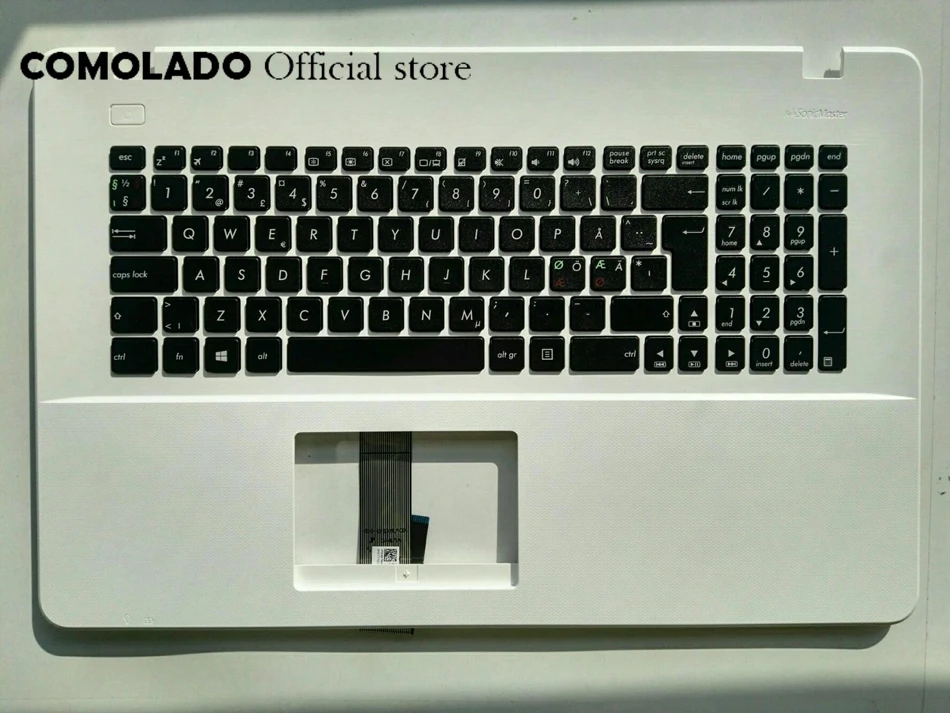 

ND Nordic keyboard for Asus X751 X751LK X751LKB X751LN X751LNB with white palmrest keyboard ND Layout
