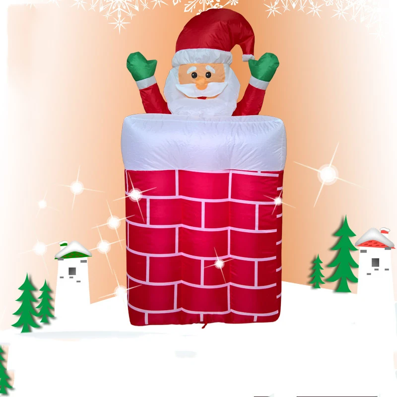 1.8M Giant Inflatable Santa Claus Outdoors Christmas Decorations for Home Yard Garden Decoration Merry Welcome Arches | Тематическая