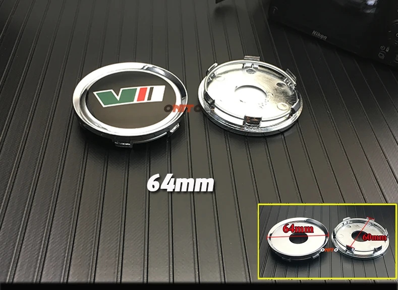  56mm 60mm 64mm 135mm VII car emblem label for yeti vrs decoration Wheel Center Cover Hub Cap Resin 