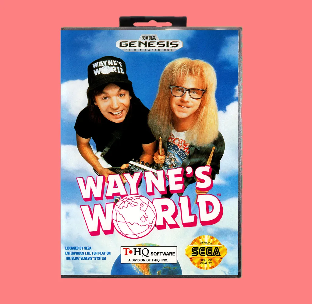 Игровая карта Waynes world 16 Bit MD с розничной коробкой для sega Genesis& Mega Drive