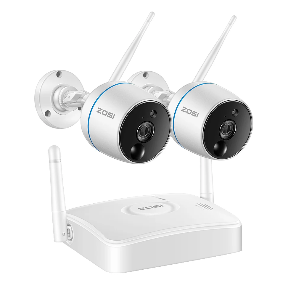  ZOSI CCTV Security Camera System 1080P WiFi Mini NVR Kit Video Surveillance Wireless IP CameraPIR F - 32886509399