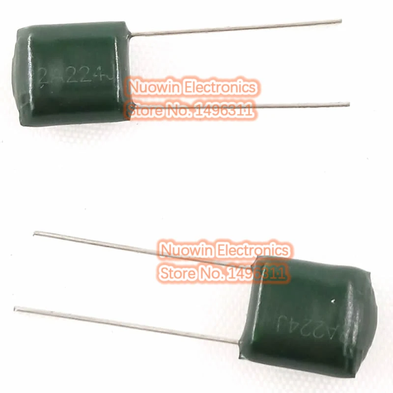 Конденсатор плёнки из полиэстера 100 нФ 0 22 мкФ в 2A224J шт.|capacitor 220nf|polyester film capacitorfilm