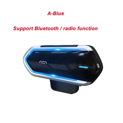 RONSHIN TopOne 100m Wireless Motorcycle Bluetooth Intercom Motorcycle Helmet Headset Headphone Motorcycle Interphone with FM Radio 
