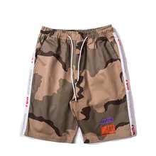 Японский Harajuku Drawstring камуфляжные шорты для мужчин модные городские мальчиков уличная хип хоп камуфляжные короткие брюки плюс размер m-xxl