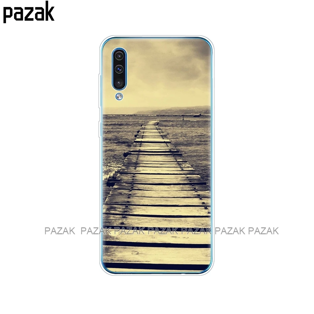 61591 Силиконовый чехол для samsung Galaxy A50, мягкая прозрачная задняя крышка для телефона, для samsung A50, A505, A505F, SM-A505F чехол, 6,4, чехол, бампер - Цвет: 61591
