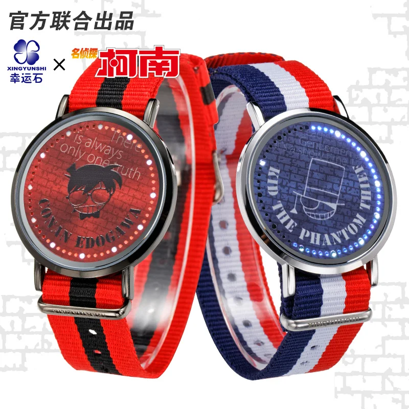 Detective Conan anime Kid the Phantom Thief  LED waterproof touch screen watch