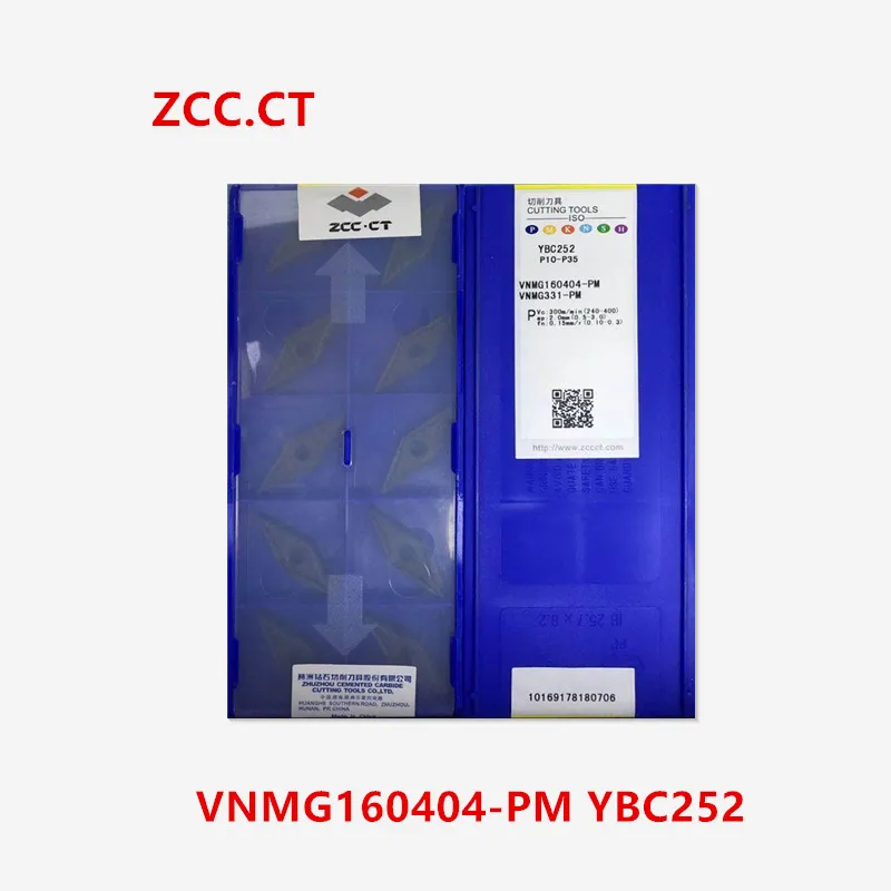 

ZCC.CT 10P VNMG160404 / 160408 - PM YBC252 Indexable turning tool Insert CNC Carbide Insert For steel