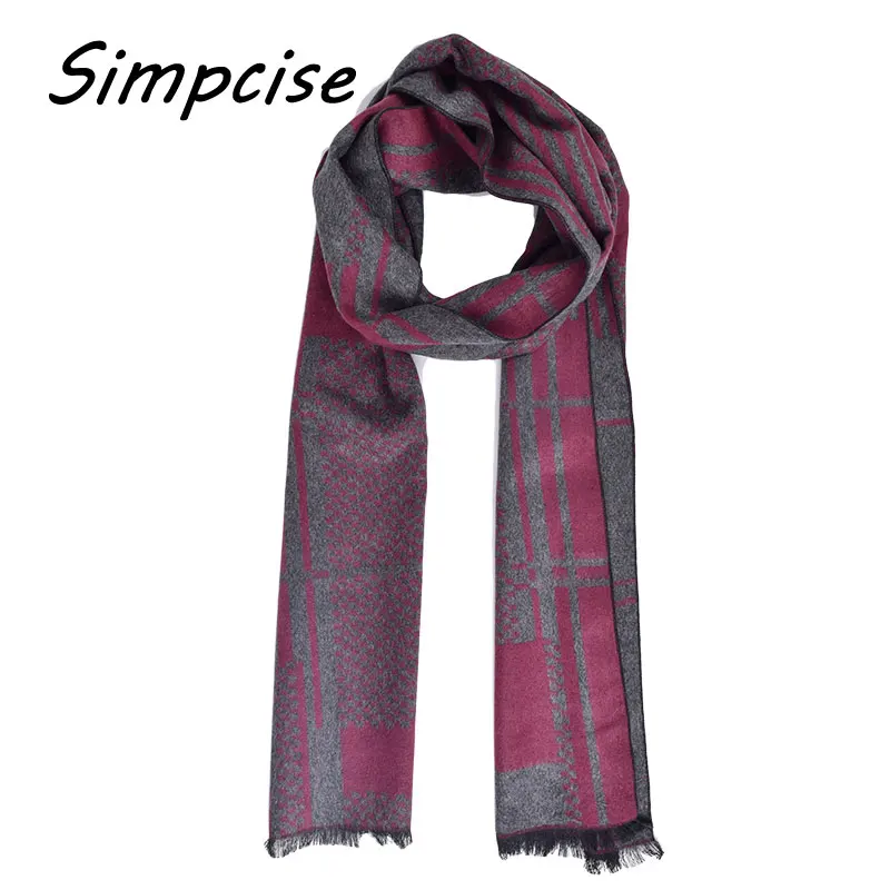 mens infinity scarf Bufandas 2021 Foulard Fashion Designer Wrap Men Business Scarf Winter Check Scarf Men Shawls Scarves A3A18917 mens knit scarf