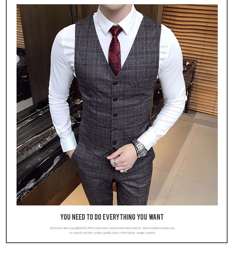 Men's plaid suit