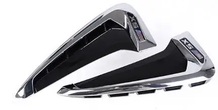 Для выведения токсинов, 40 шт автомобиль укладка 3D ABS Xdrive X5 боковина крыла воздуховыпускное отверстие эмблемы Стикеры наклейка для-2016X5 - Цвет: X5M SILVER