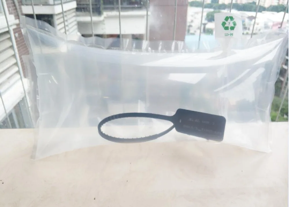 Non-Eraseable Print "Zip Tie" By Kanye West Disposable Off White Zip Tie Shoes Max Black OW Plastic Ties Seals decoration