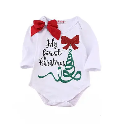 Детский комбинезон для новорожденных девочек, комбинезон, Рождественский костюм для новорожденных, одежда для девочек, комбинезоны для новорожденных