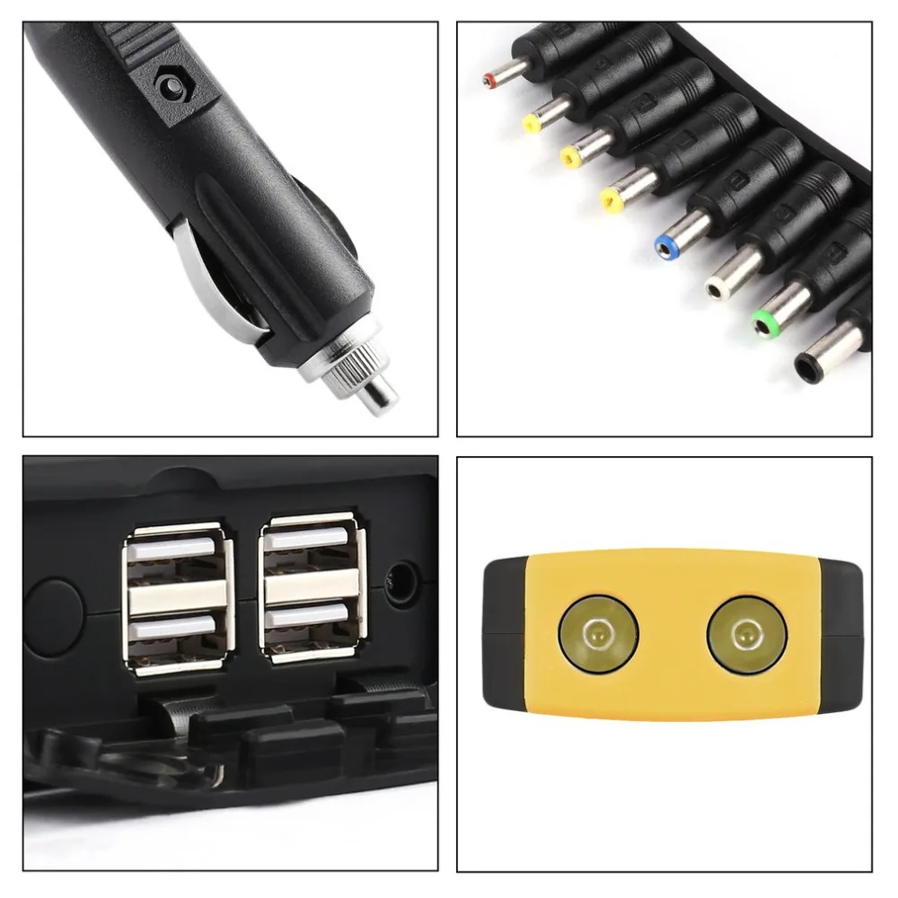New 82800mAh Portable Car Jump Starter Battery Booster with USB Power Bank LED Flashlight for Truck Motorcycle Boat Hot Sale