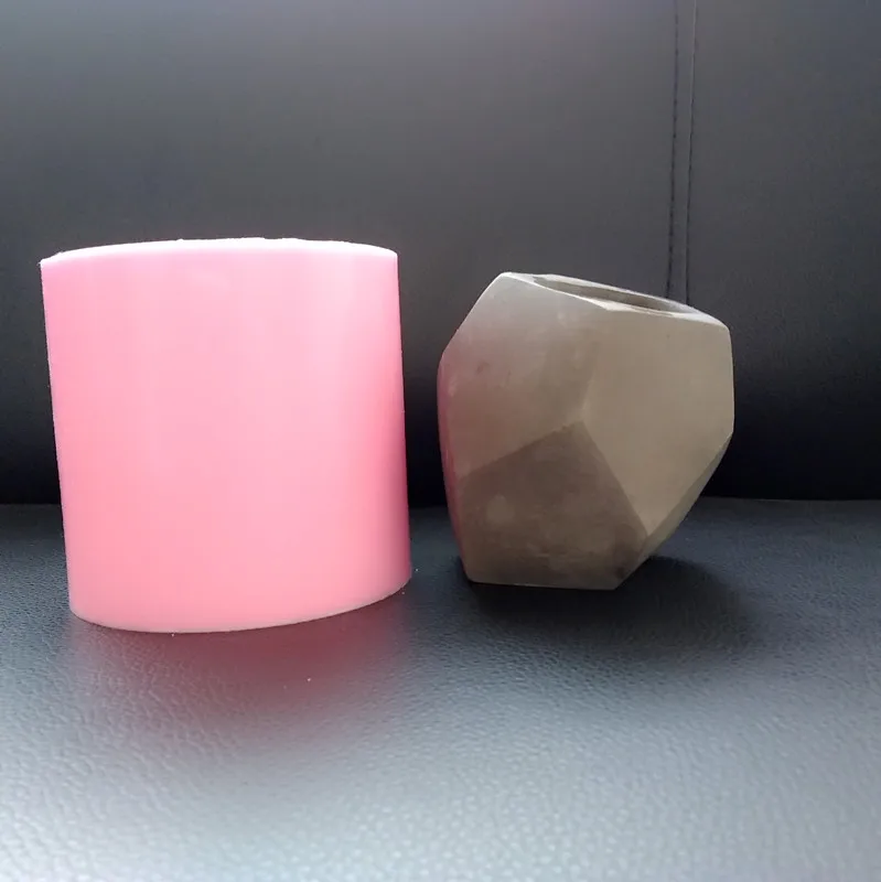 Ceative Desktop Decoration Craft Pot Molds for Concrete Silicone flowerpot mould Pen Container Making Tool