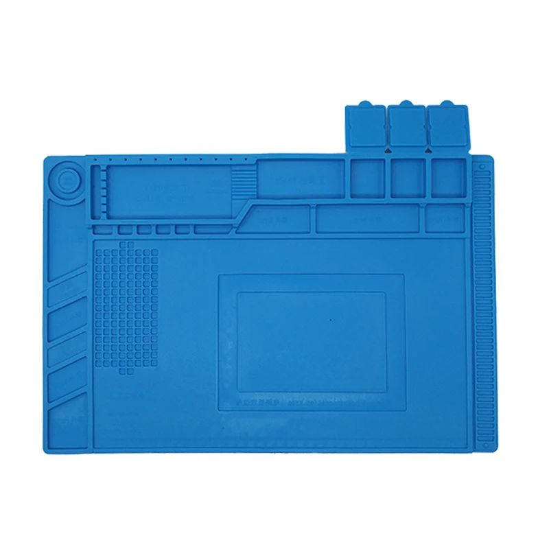 

45x30cm S-160 Magnetic Heat Insulation Silicone Pad Desk Mat Maintenance Platform For BGA Soldering Repair Tools Station