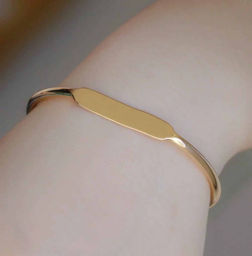 

6pcs/lot costume jewellery top quality metal copper brass simple design bangle cuff bracelet