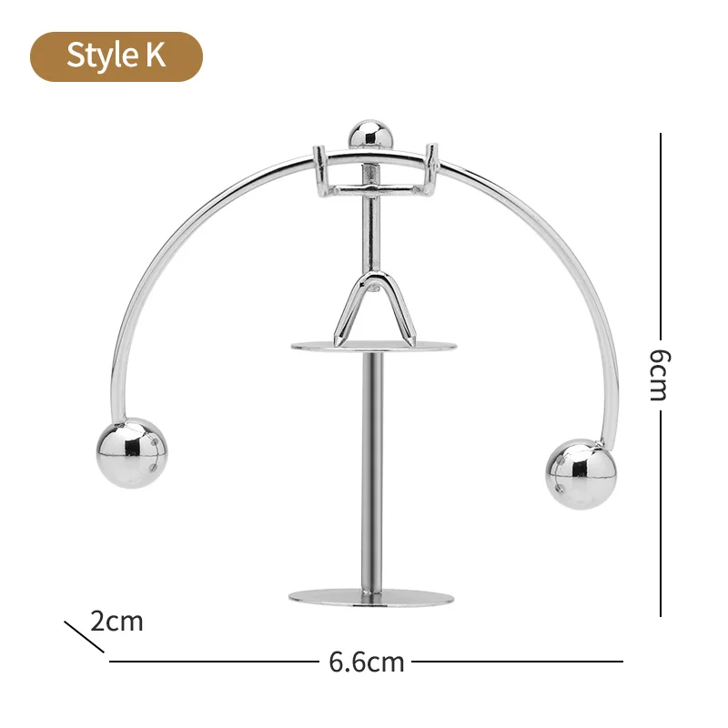 Баланс Железный человек мяч ремесла настольная игрушка маятник Ньютона украшения дома аксессуары XTY - Цвет: Style K