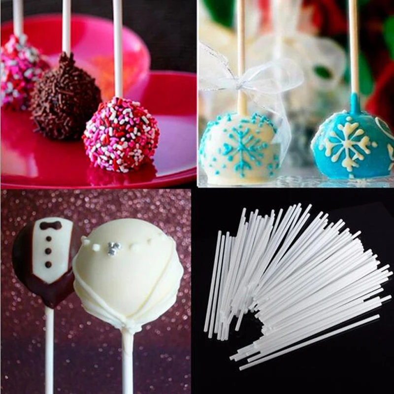 8/10/15cm Solid Core White Paper Lollipop Sticks For Chocolate Sugar Candy Lolly Pop Sucker sticks Cake Pop Sticks TDJ