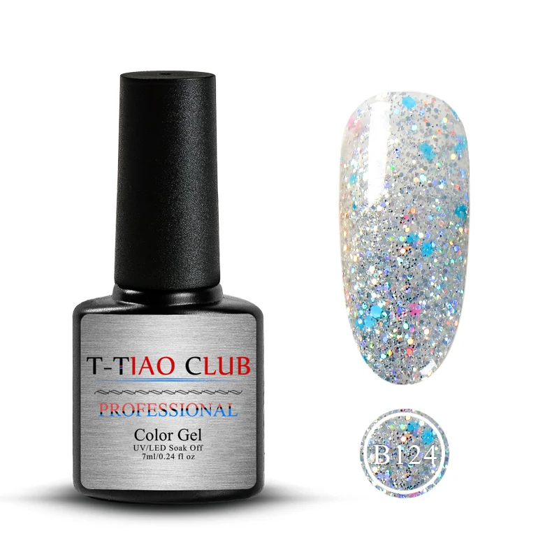T-TIAO, клубный блеск, эффект платины, Гель-лак для ногтей, УФ светодиодный, впитывается, Базовое покрытие, верхнее покрытие, дизайн ногтей, маникюрные украшения - Цвет: M30552